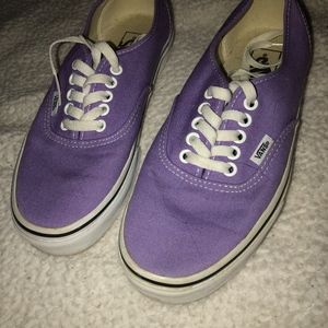 ONLY WORN ONCE!!! VERY CUTE PURPLE VANS!!!